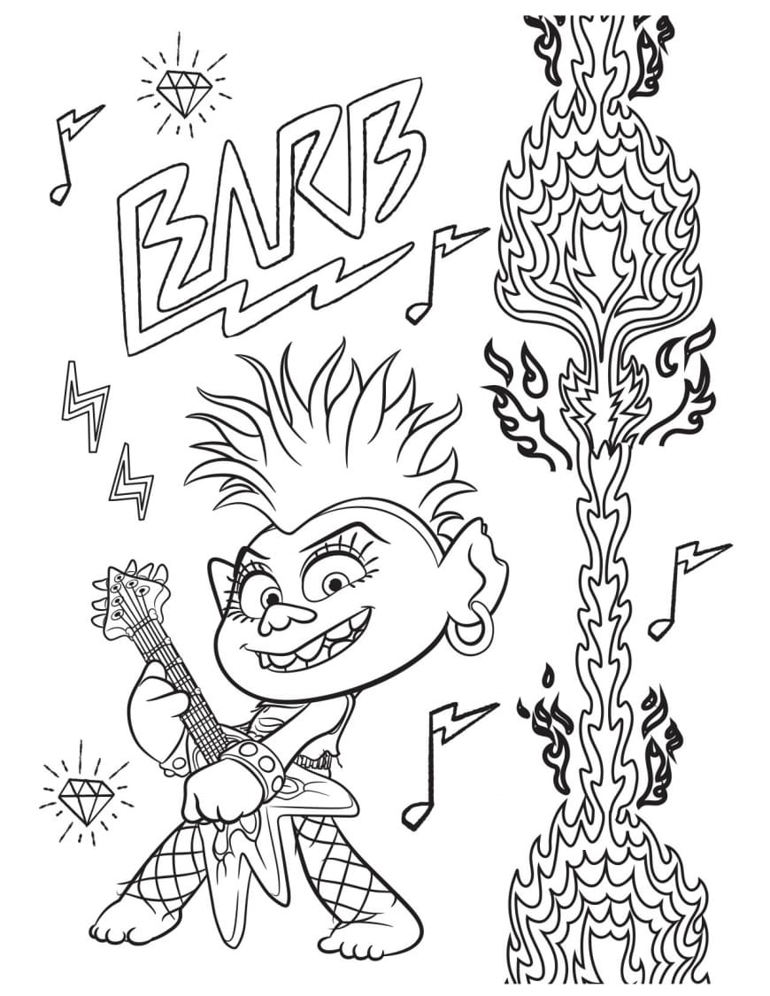 Desenhos para colorir Trolls Turnê mundial (World Tour)